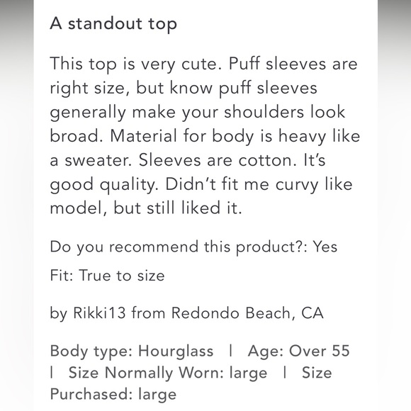 Anthropologie BWT English Factory Eyelet Puff-Sleeve Sweater Tee Size 1X. - Picture 14 of 16